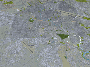 Rawalpindi city Pakistan 30km 3D 模型