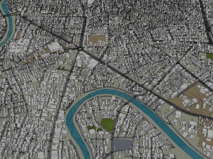 Rawalpindi city Pakistan 30km 3D 模型