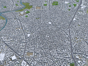 Rawalpindi city Pakistan 30km 3D 模型