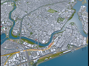 Recife city Brazil 30km 3D 模型