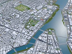 Recife city Brazil 30km 3D 模型