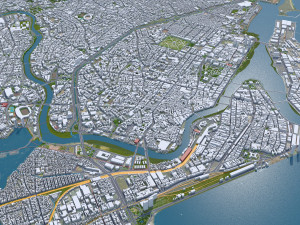 Recife city Brazil 30km 3D 模型