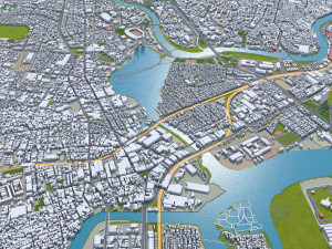 Recife city Brazil 30km 3D 模型
