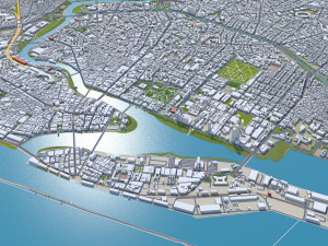 Recife city Brazil 30km 3D 模型