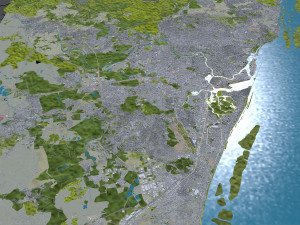 Recife city Brazil 30km 3D 模型