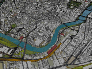 Recife city Brazil 30km 3D 模型