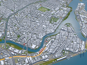 Recife city Brazil 30km 3D 模型