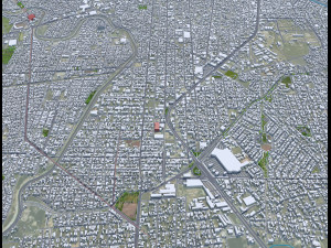 Reynosa city Tamaulipas Mexico 30km 3D 모델