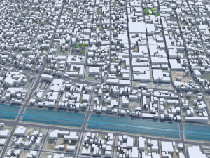 Reynosa city Tamaulipas Mexico 30km 3D 모델