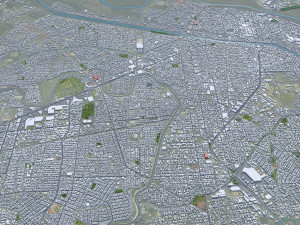 Reynosa city Tamaulipas Mexico 30km 3D 모델