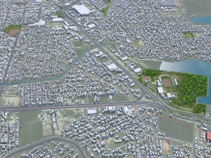Reynosa city Tamaulipas Mexico 30km 3D 모델