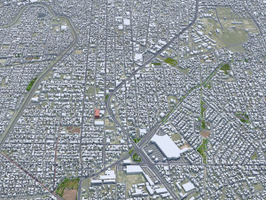 Reynosa city Tamaulipas Mexico 30km 3D 모델