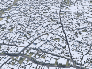 Saharanpur city Uttar Pradesh India 30km 3D Model