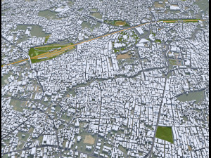 Salem city Tamil Nadu India 40km Modelo 3D