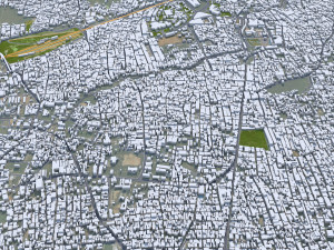 Salem city Tamil Nadu India 40km Modelo 3D