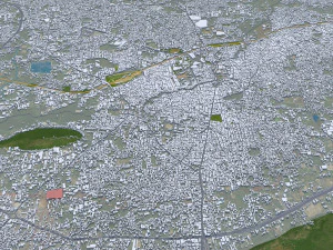 Salem city Tamil Nadu India 40km 3D Model