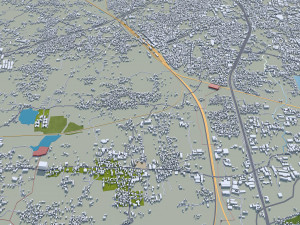 Salem city Tamil Nadu India 40km Modelo 3D