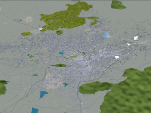 Salem city Tamil Nadu India 40km Modelo 3D