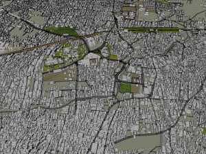 Salem city Tamil Nadu India 40km Modelo 3D