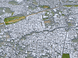 Salem city Tamil Nadu India 40km Modelo 3D