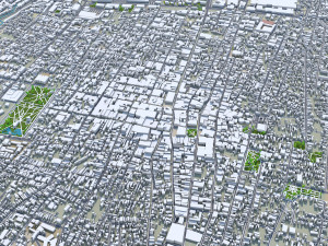 Saltillo city Coahuila Mexico 25km Model 3D
