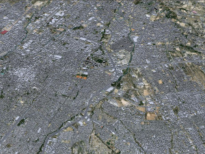 Saltillo city Coahuila Mexico 25km Model 3D