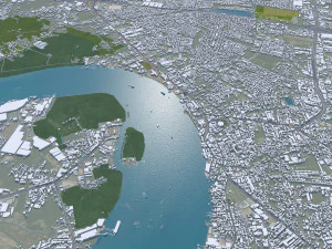 Samut Prakan city Thailand 60km 3D Model