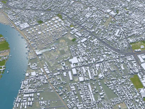 Samut Prakan city Thailand 60km 3D Model