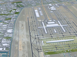 Samut Prakan city Thailand 60km Modelo 3D