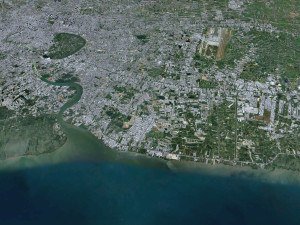 Samut Prakan city Thailand 60km Modelo 3D