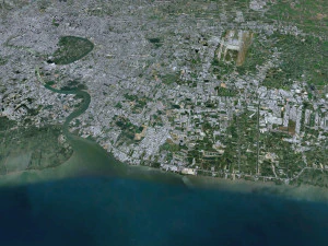 Samut Prakan city Thailand 60km 3D Model