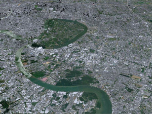 Samut Prakan city Thailand 60km 3D Model