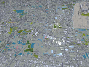 Samut Prakan city Thailand 60km Modelo 3D