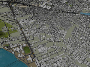Samut Prakan city Thailand 60km Modelo 3D