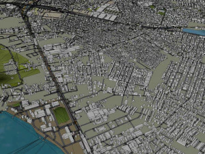 Samut Prakan city Thailand 60km 3D Model