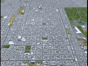 San Miguel de Tucuman city Argentina 30km 3D Model