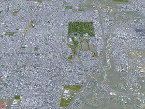 San Miguel de Tucuman city Argentina 30km 3D Model