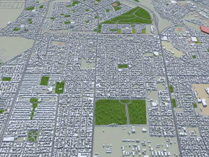 San Miguel de Tucuman city Argentina 30km 3D Model