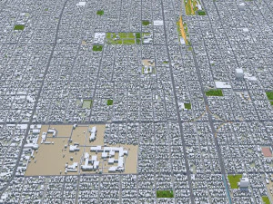 San Miguel de Tucuman city Argentina 30km 3D Model