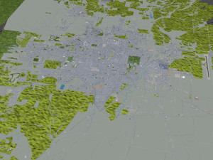 San Miguel de Tucuman city Argentina 30km Modèle 3D
