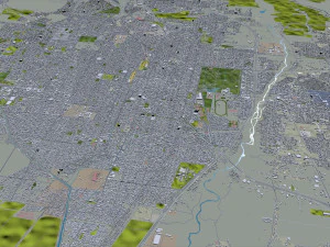 San Miguel de Tucuman city Argentina 30km 3D Model