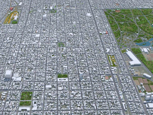San Miguel de Tucuman city Argentina 30km 3D Model