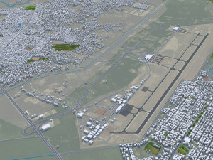 San Pedro Sula city Honduras 25km 3Dモデル