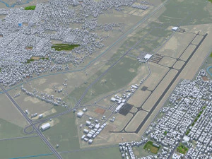 San Pedro Sula city Honduras 25km 3D Model