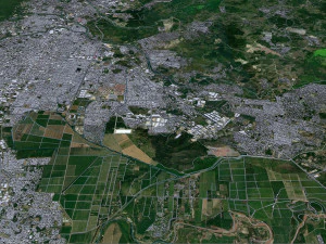 San Pedro Sula city Honduras 25km 3D Model