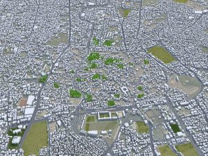 Sanaa city Yemen 30km 3D मॉडल