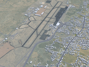 Sanaa city Yemen 30km 3D मॉडल