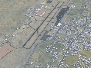 Sanaa city Yemen 30km 3D Model