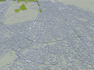 Sanaa city Yemen 30km 3D मॉडल