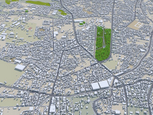 Sanaa city Yemen 30km 3D मॉडल